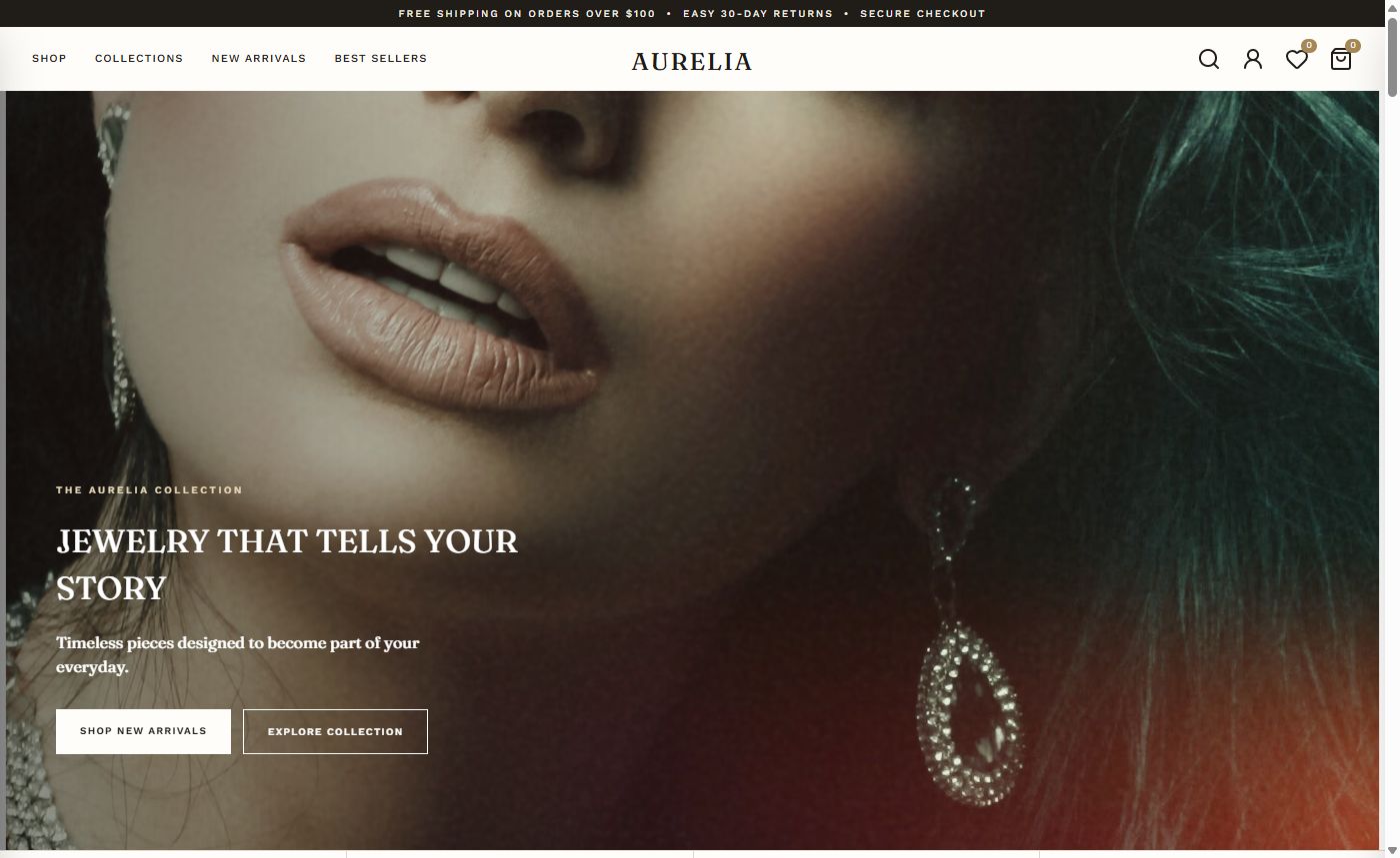 Aurelia theme design preview