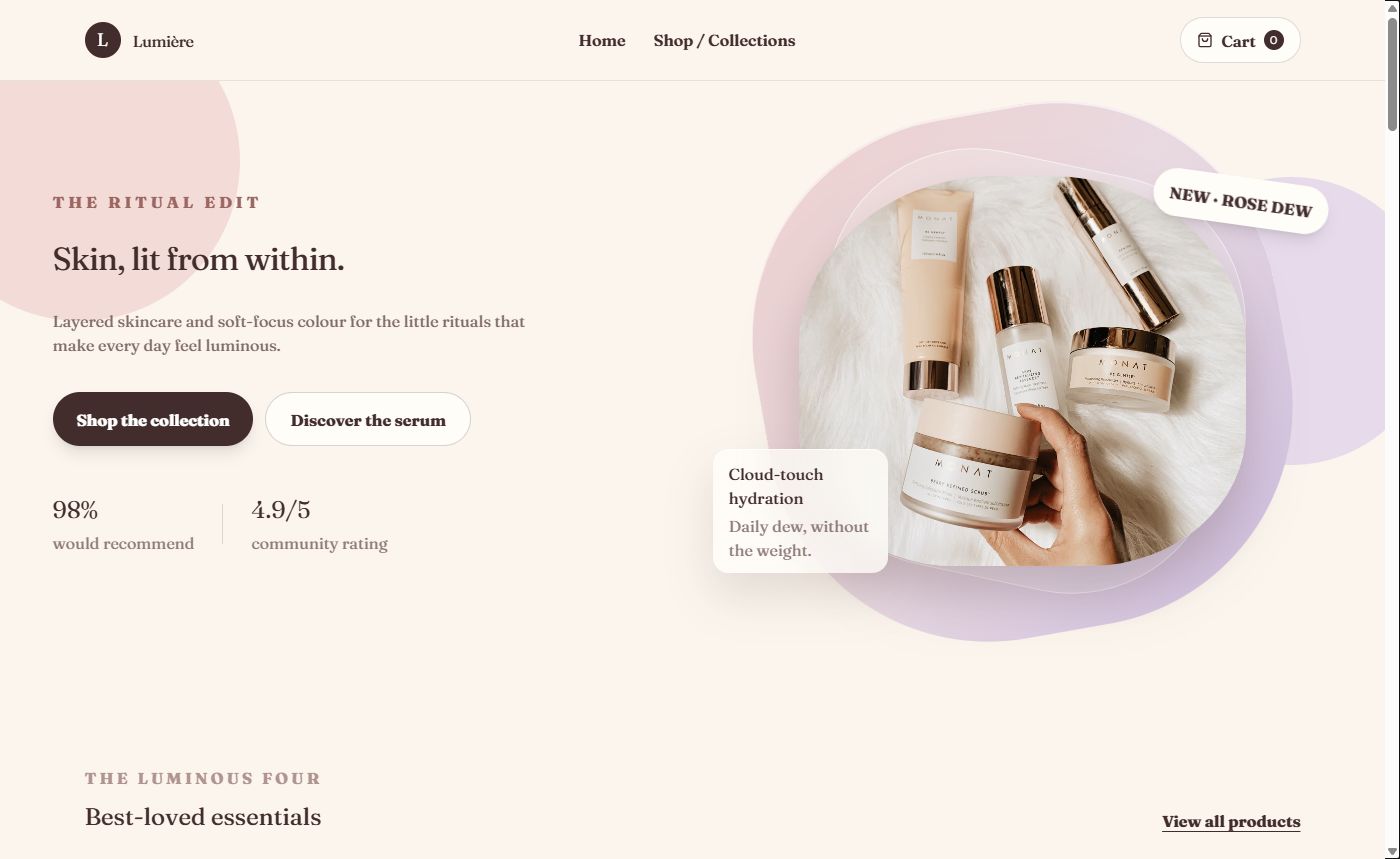 Éclaté theme design preview