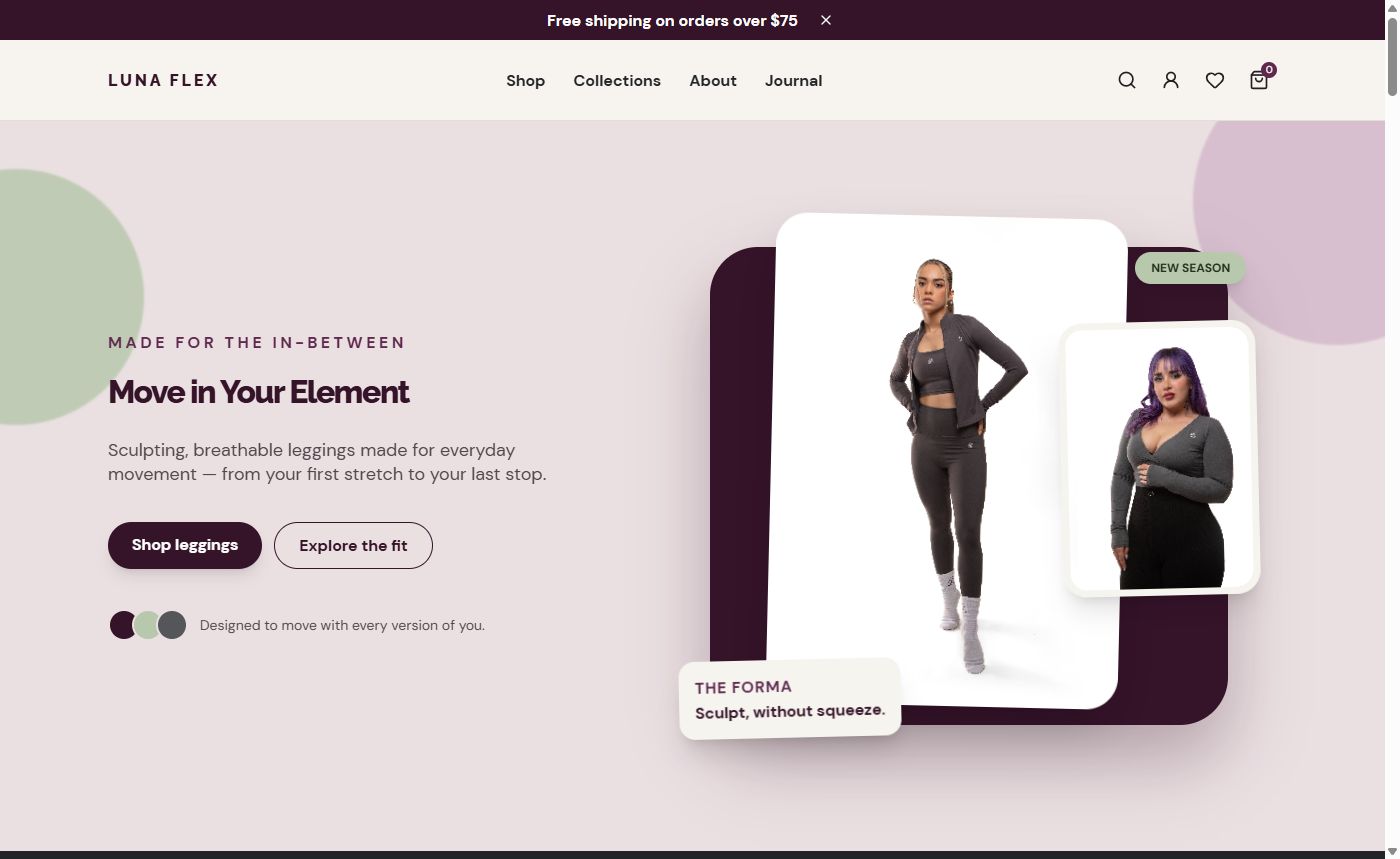 Luna theme design preview